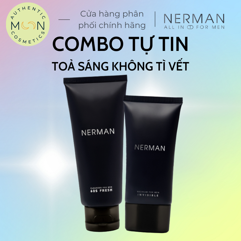 Nerman Sữa Tắm Nam, Sữa Rửa Mặt, Son Dưỡng, Combo Mỹ Phẩm Dành Cho Nam Giới. Combo Quà Tặng Cho Bạn Nam Hàng Chính Hãng