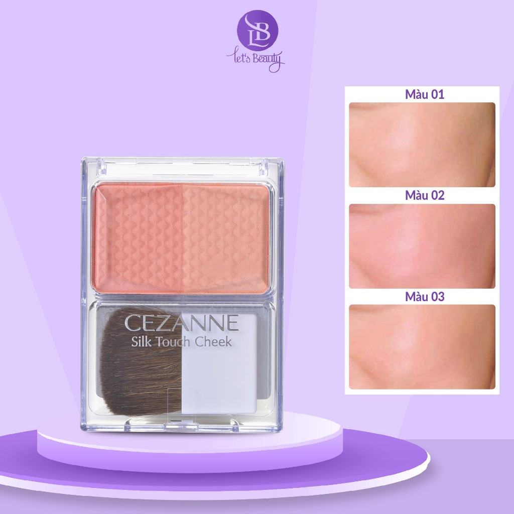 Phấn má hồng bắt sáng Cezanne Cheek & Highlight Nhật Bản 4g