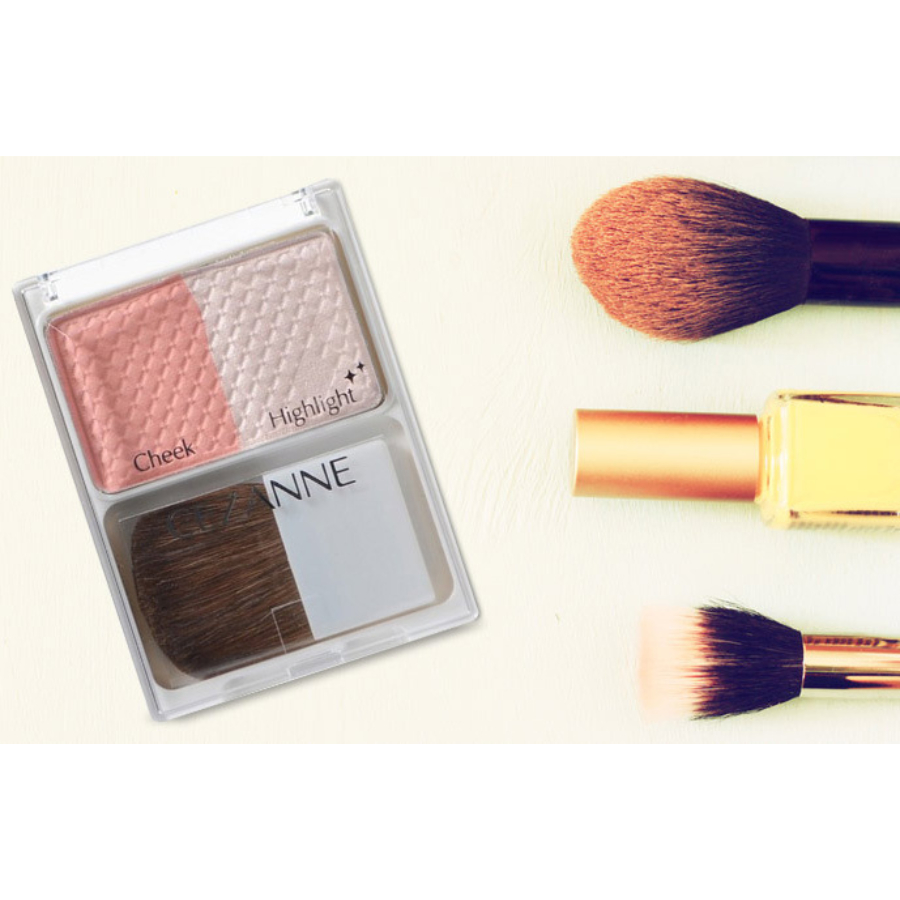 Phấn má hồng bắt sáng Cezanne Cheek & Highlight Nhật Bản 4g
