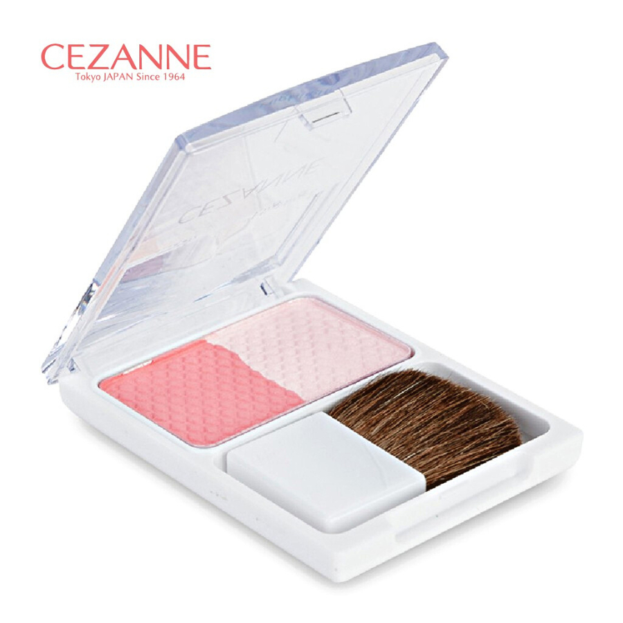 Phấn má hồng bắt sáng Cezanne Cheek & Highlight Nhật Bản 4g