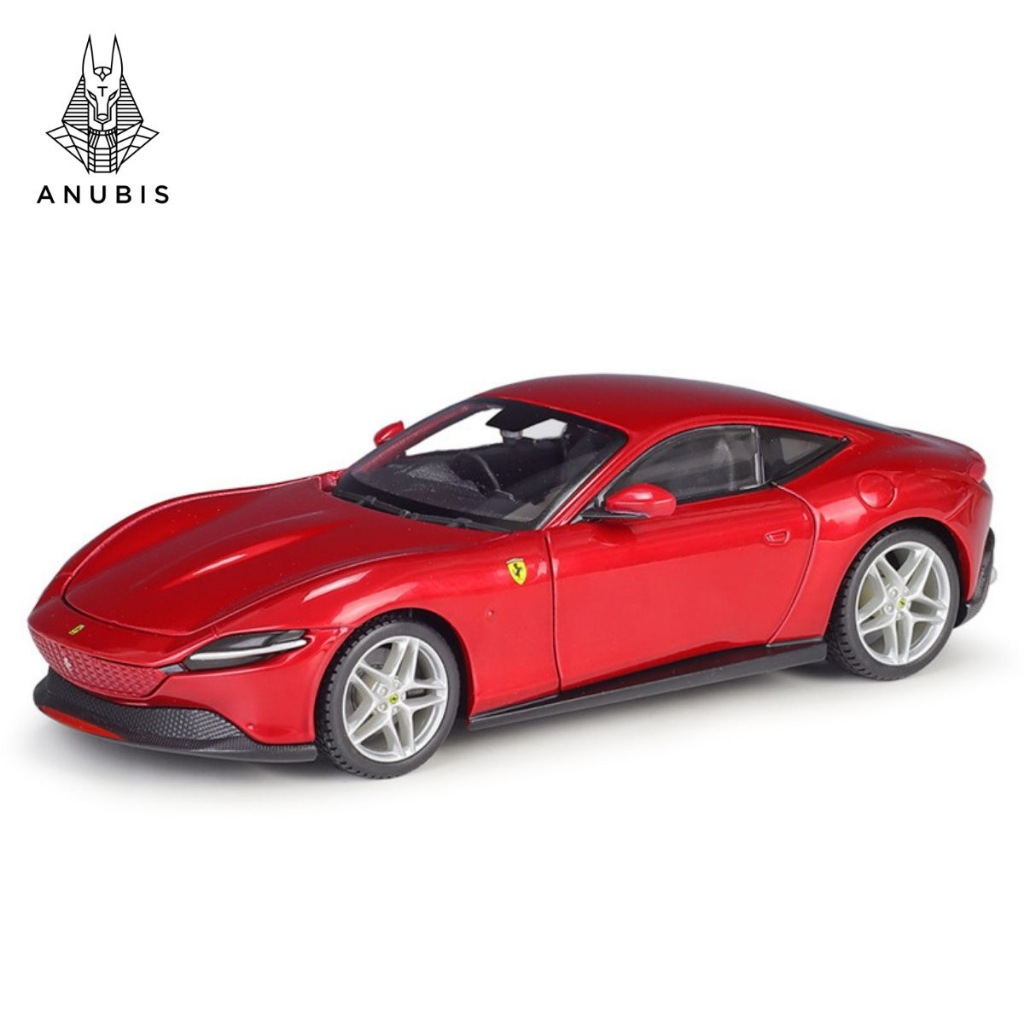 Mô Hình Xe Ôtô Kim Loại 1/24 Siêu Xe FERRARI ROMA  Sẵn Đế Dùng Để Trưng Bày Bàn Làm Việc Làm Đồ Chơi Trẻ Em