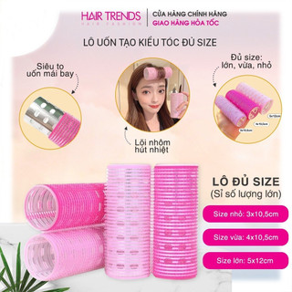 (Đủ size) Lô gai cuốn tóc mái bay Hàn Quốc tự dính siêu chắc-Nhiều size siêu to dài 12cm-Sẵn SLL