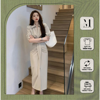 Váy nữ sang chảnh, váy nữ dự tiệc sang trọng trẻ trung chất liệu mềm mịn cao cấp Mei Store V10773