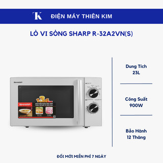 Lò vi sóng sharp r-32a2vn 23l 900w - bảo hành 12 tháng toàn quốc