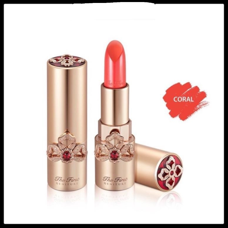 Son Lì Ohui The First Gentinure Lipstick Màu Coral Full Tách