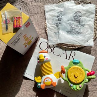 Đồ chơi luồn hạt, âm nhạc và lục lạc để bàn hỗ trợ bé ăn dặm và rèn luyện vận động tay