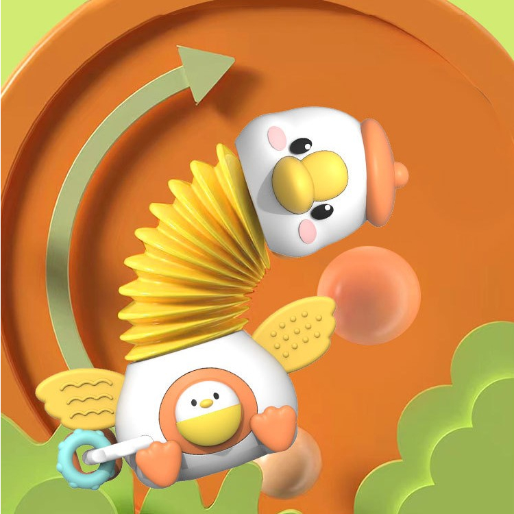 Đồ chơi luồn hạt, âm nhạc và lục lạc để bàn hỗ trợ bé ăn dặm và rèn luyện vận động tay