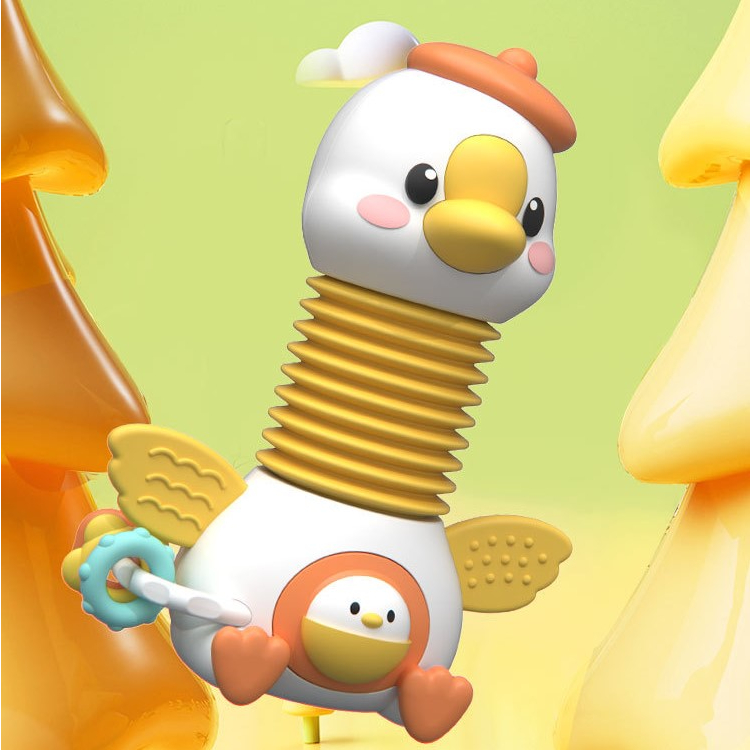 Đồ chơi luồn hạt, âm nhạc và lục lạc để bàn hỗ trợ bé ăn dặm và rèn luyện vận động tay