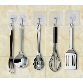 ✨ THANH TREO DÁN TƯỜNG 5 MÓC INOX – CHỊU LỰC TỐT, KHÔNG KHOAN TƯỜNG ✨