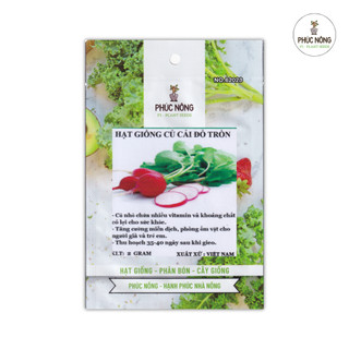 Hạt giống Củ Cải Đỏ Tròn - 2 Gram