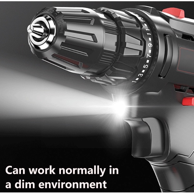 Máy Khoan Pin BOSCH Không chổi than - Có búa - Khoan 3 chức năng 13mm - Khoan Pin Makita 288V Tặng kèm bộ