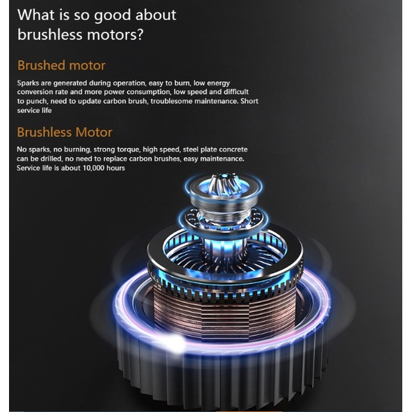 Máy Khoan Pin BOSCH Không chổi than - Có búa - Khoan 3 chức năng 13mm - Khoan Pin Makita 288V Tặng kèm bộ