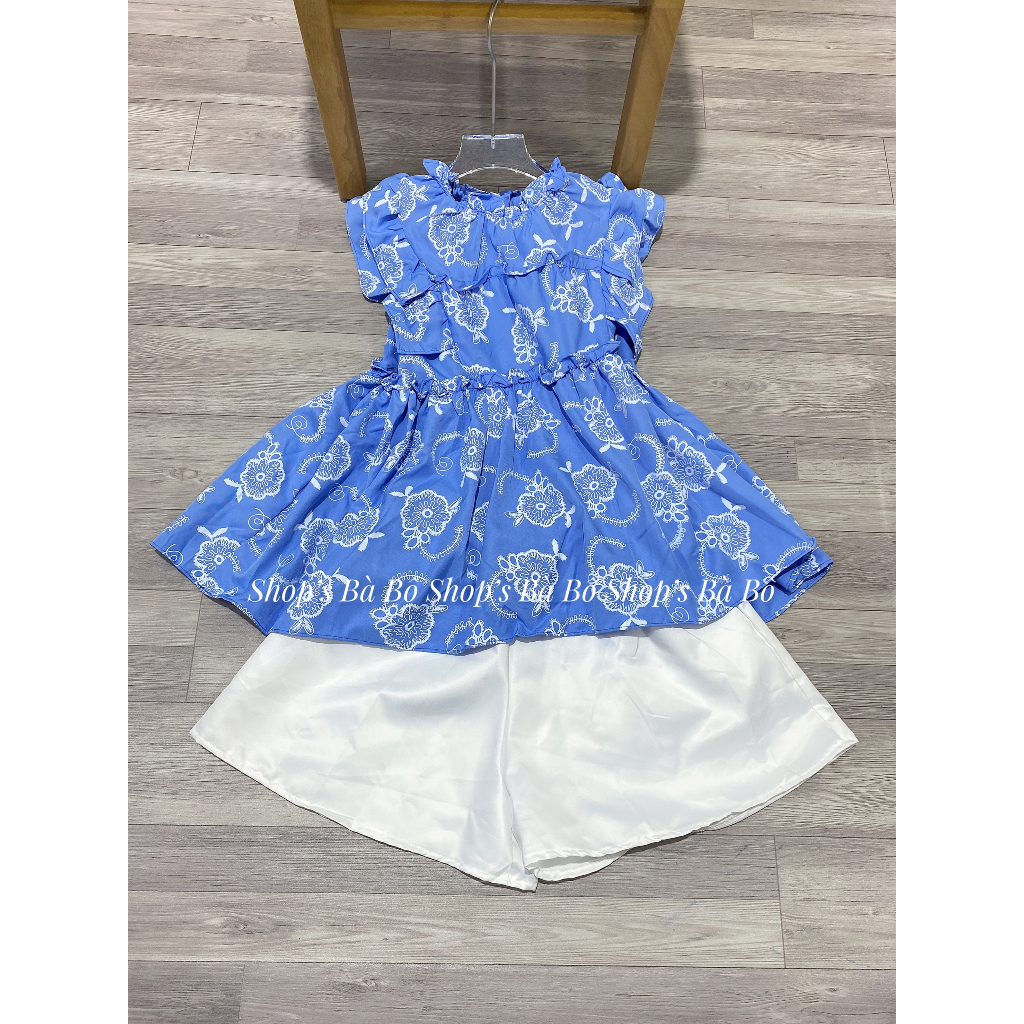 Set mặc nhà, mặc đi chơi cho nữ, áo cổ tròn, form dài và rộng, quần short một màu dễ thương