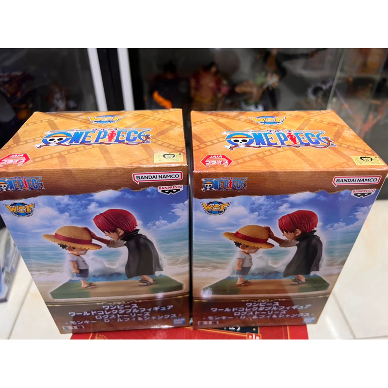 Mô hình one piece mini cao cấp chính hãng bandai siêu đẹp - shanks và luffy cảnh trao mũ huyền thoại