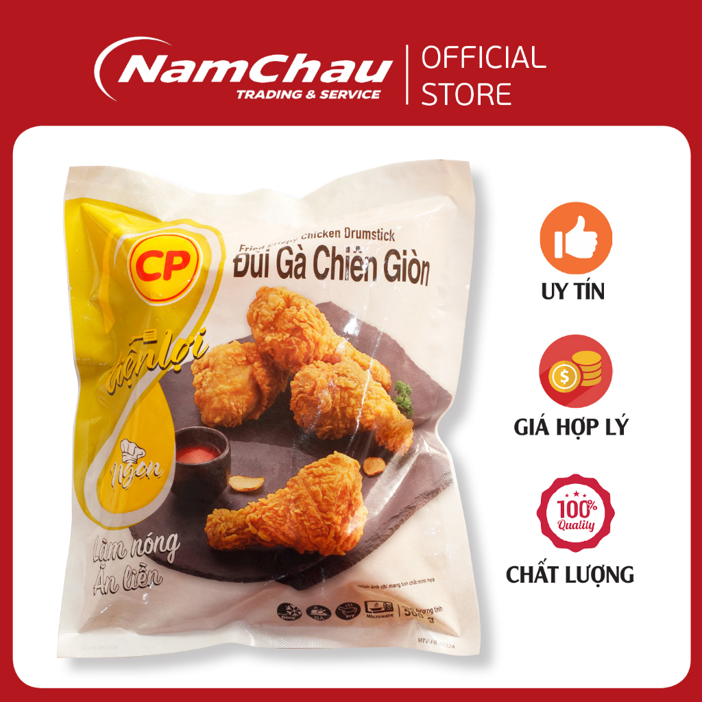 Đùi Gà Chiên Giòn CP gói 500g, gà rán KFC hãng CP không cần rã đông chế biến trong vài phút [HN giao hàng hỏa tốc]