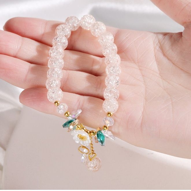 Miumiua🔮Vòng Tay Tua Rua Đính Hoa Cúc Lê Phong Cách Hàn Quốc Thời Trang Cho Nữ