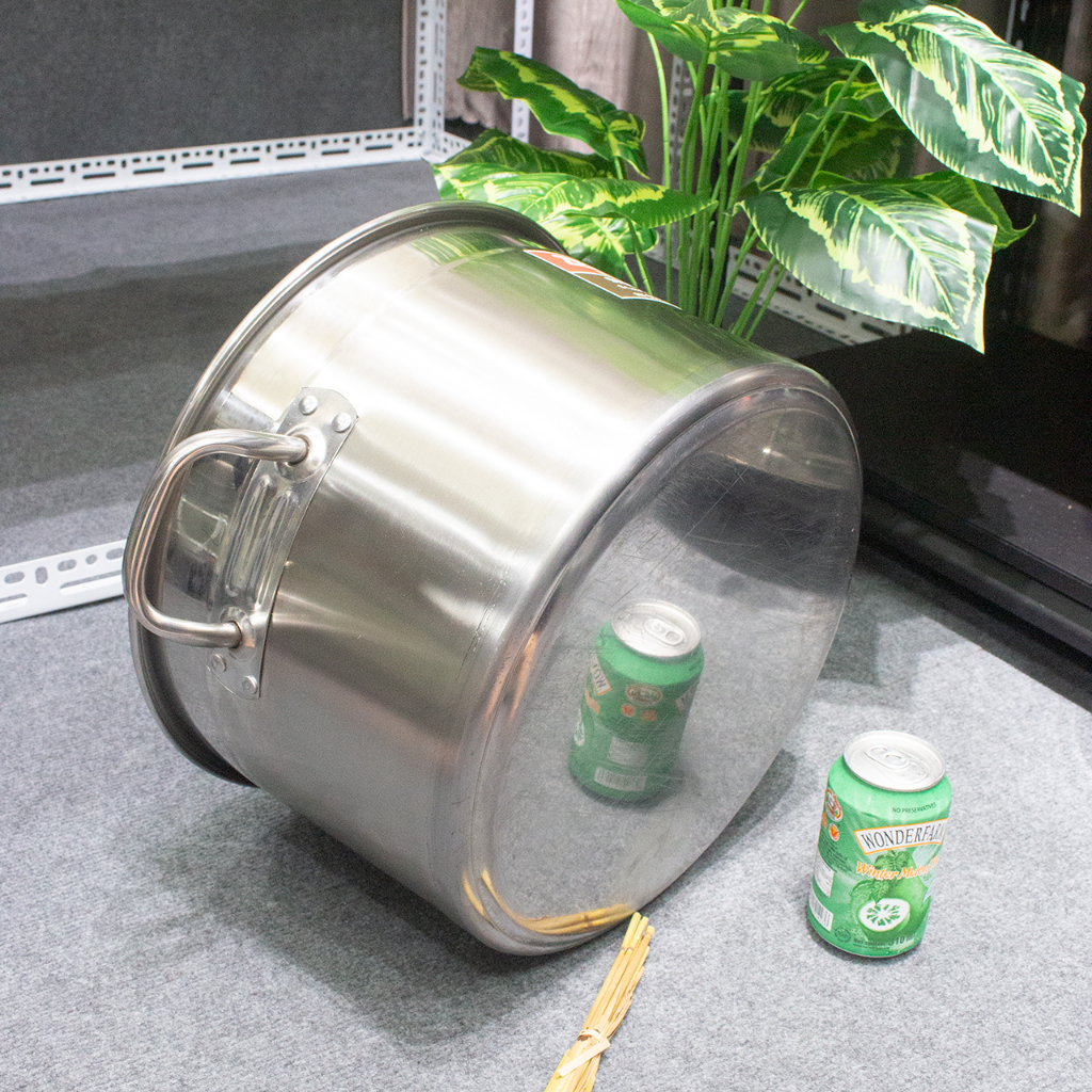 Nồi inox thấp 35cm đáy dày - 23L