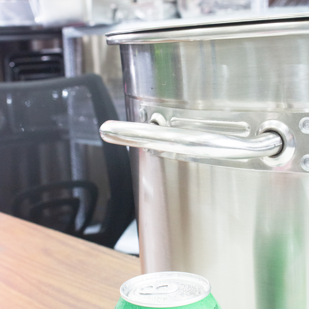 Nồi inox thấp 35cm đáy dày - 23L