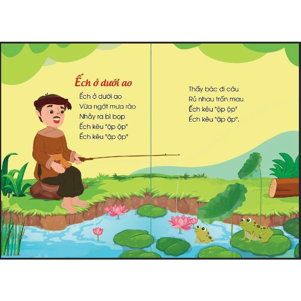 Sách bìa cứng Đồng dao cho bé học nói