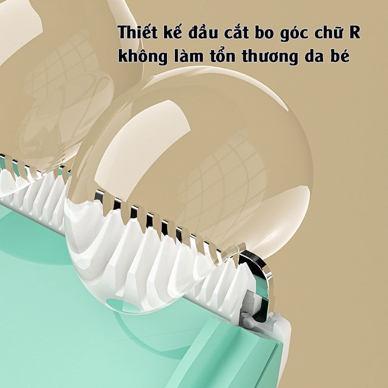 [SIÊU ÊM] Tông Đơ Cắt Tóc Cho Bé, Dùng Ngay Cả Khi Bé Ngủ, Có Sạc Pin Rời Kèm Bộ Phụ Kiện - Bafaby Kids - 040