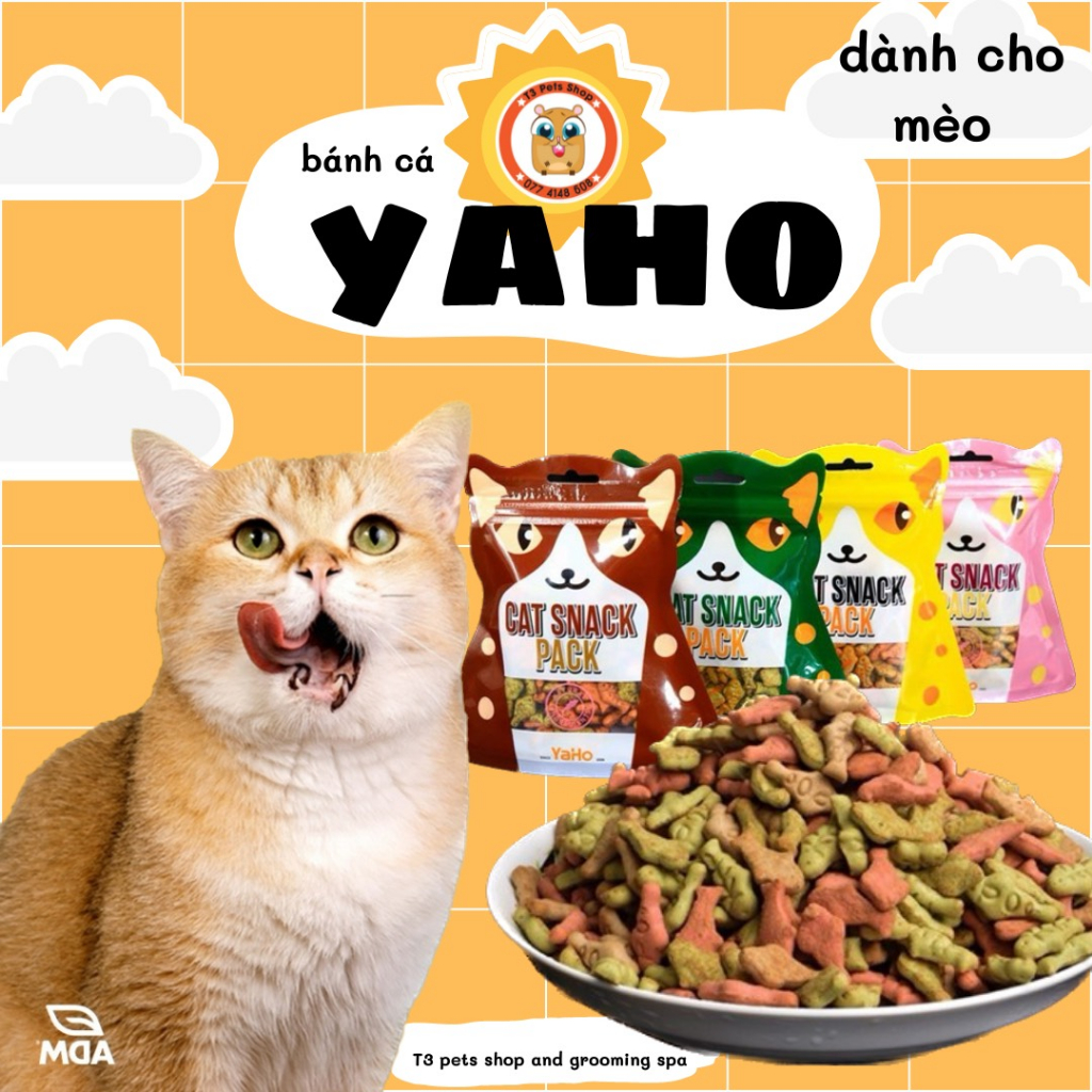 bánh cá Yaho và bánh thịt có catnip dành cho mèo