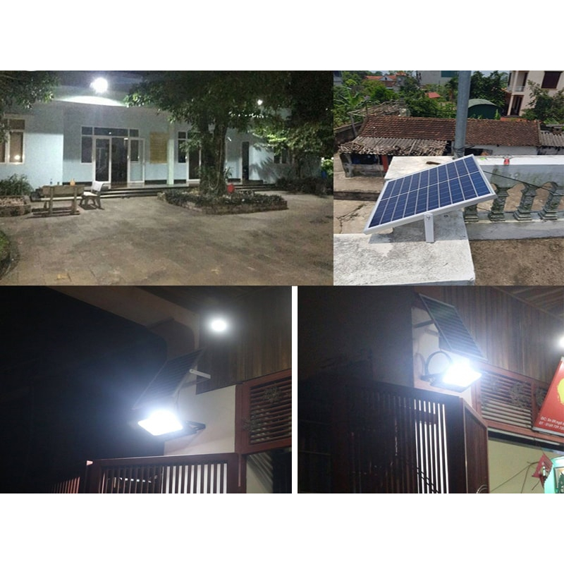 Đèn pha năng lượng mặt trời 800w 600w 500w Chính hãng GD Solar mẫu báo pin mới nhất bảo hành 2 năm đổi mới