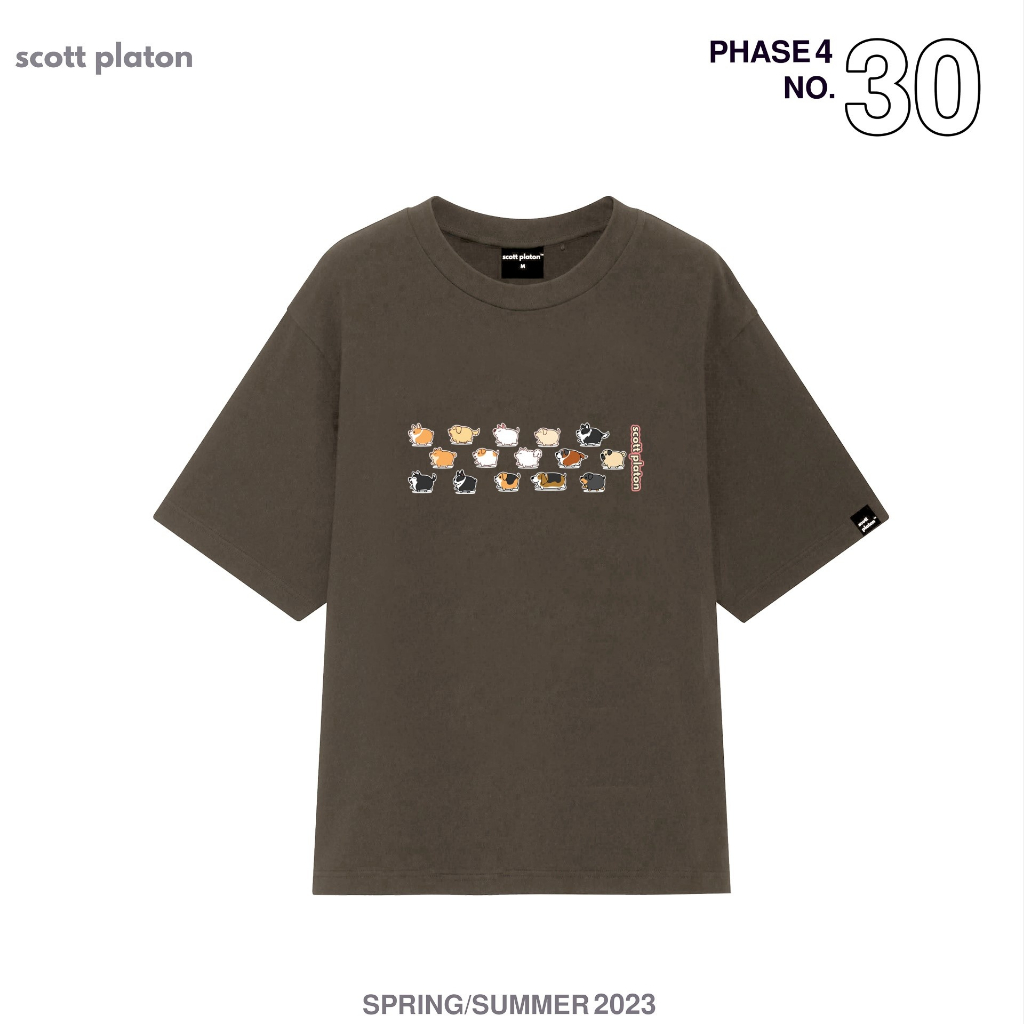 Scott Platon Áo thun Đội Quân Cún Béo - Chất liệu cotton dày dặn đứng form