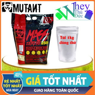 Mutant Mass ExTreme 2500 túi 1kg dùng thử - Sữa tăng cân tăng cơ bổ sung protein