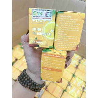 Detox Xổ Mỡ VitC Hộp 14 viên chính hãng viên trắng vàng