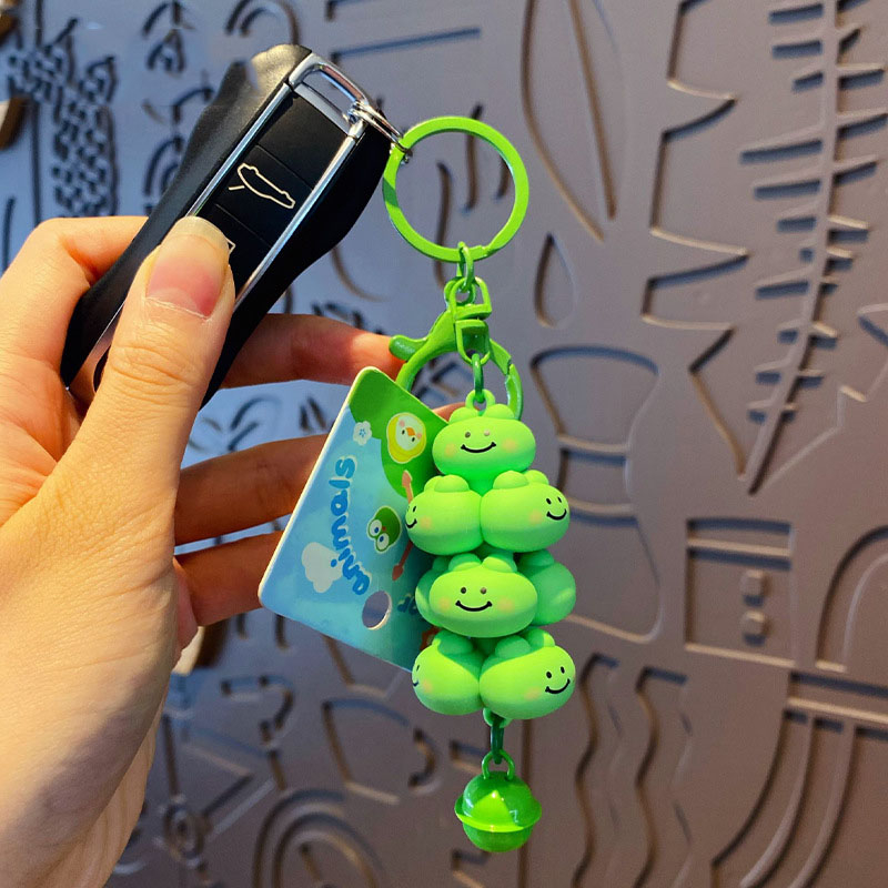 Móc khóa chùm chuông hình thú Ráp nhiều màu dễ thương, treo balo, túi xách, quà tặng sinh nhật bạn bè
