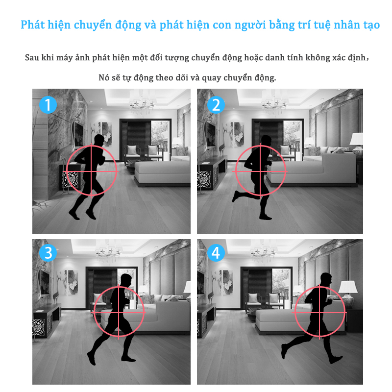 V380 PRO Bảo hành 3 năm Camera WI-FI Q1 1080P Trong nhà, Quay Quét 360 Độ, Đàm Thoại 2 Chiều máy ảnh nhà