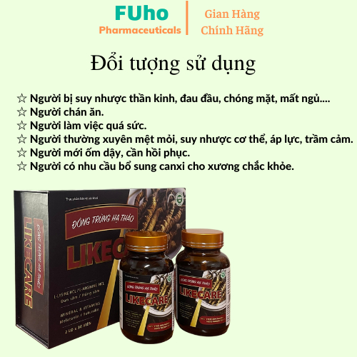 Đông Trùng Hạ Thảo LIKECARE giúp ăn ngon ngủ tốt