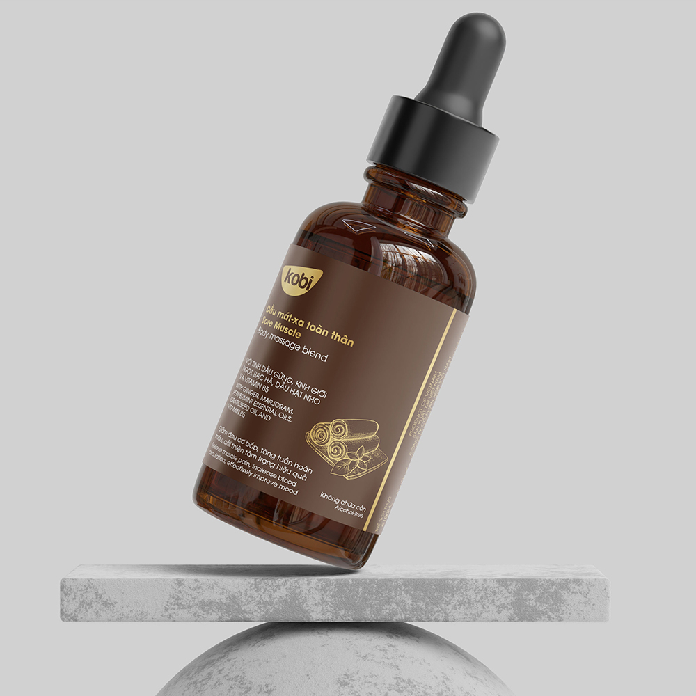 Dầu mát xa toàn thân Kobi Sore Muscle body massage blend