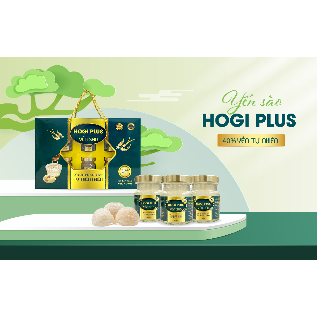 Combo 3 Hộp Yến Sào Tự Nhiên 40% nguyên chất, hũ 70ml