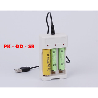 Bộ sạc pin đa năng 3 khe - siêu rẻ