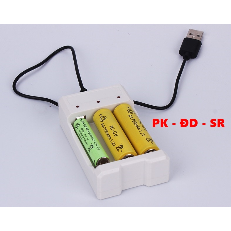 Bộ Sạc Pin Đa Năng 3 Khe - Siêu Rẻ