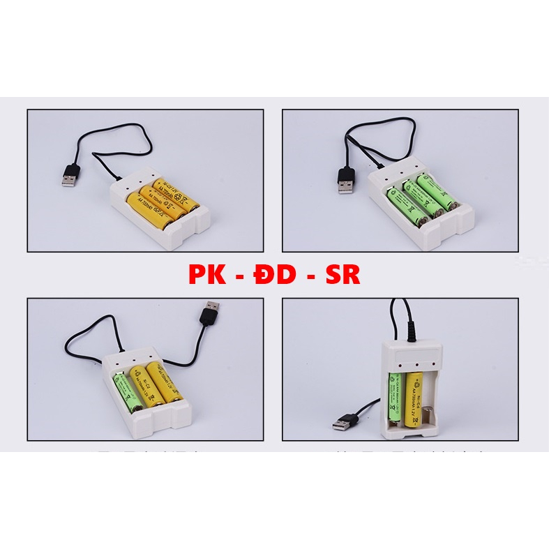Bộ Sạc Pin Đa Năng 3 Khe - Siêu Rẻ