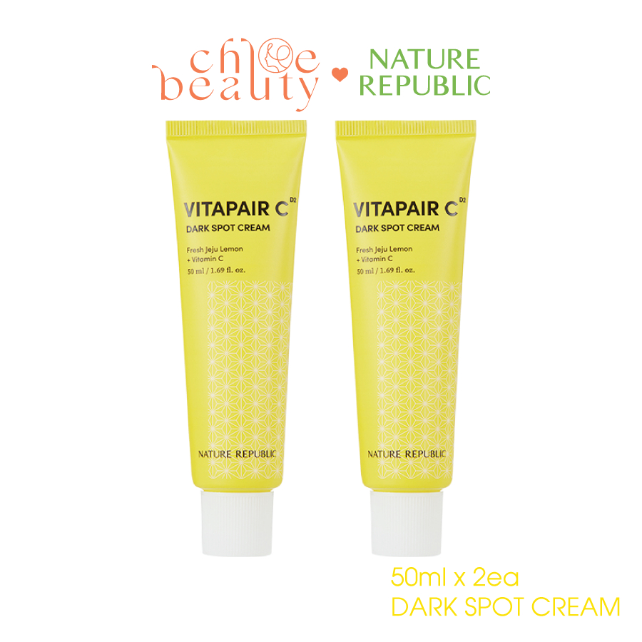 Kem dưỡng mờ thâm, dưỡng trắng NATURE REPUBLIC Vitapair C Dark Spot Cream Set 50mlx2