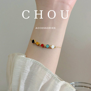 Lắc tay titan, lắc chân titan mặt cười | chou accessories |