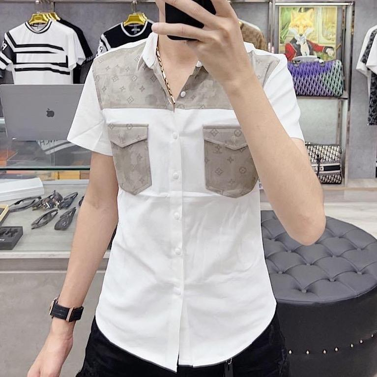 Áo Sơ Mi Nam Ngắn Tay Chất Vải Mềm Mịn Thiết Kế Chuẩn Đẹp Đủ Size Đẹp Như Hình Chuẩn Form