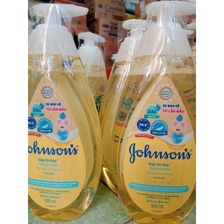 Sữa tắm gội Johnson's baby 500ml