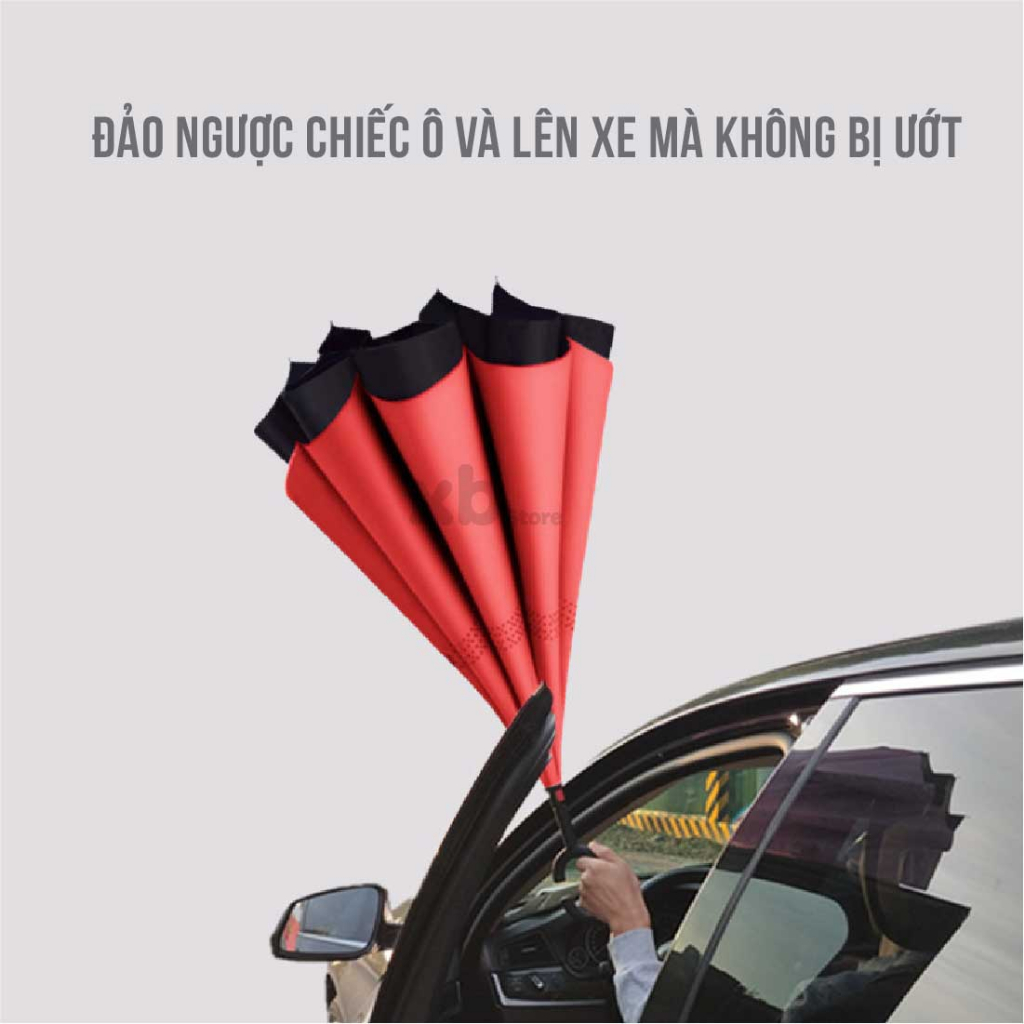Ô Che Mưa Gấp Ngược - Dù Che Nắng Kazbrella tiện dụng
