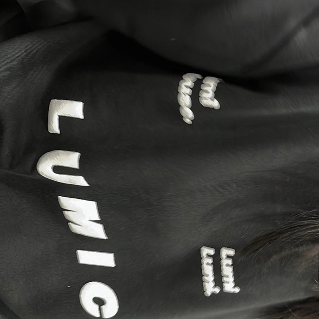 ÁO SWEATER ĐEN LUMICLUB TRẮNG NỔI D18 LUMIHOUSE