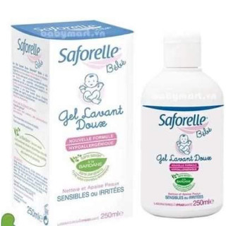 Sữa tắm gội dịu nhẹ cho bé Saforelle bebe gel 250ml date 2024