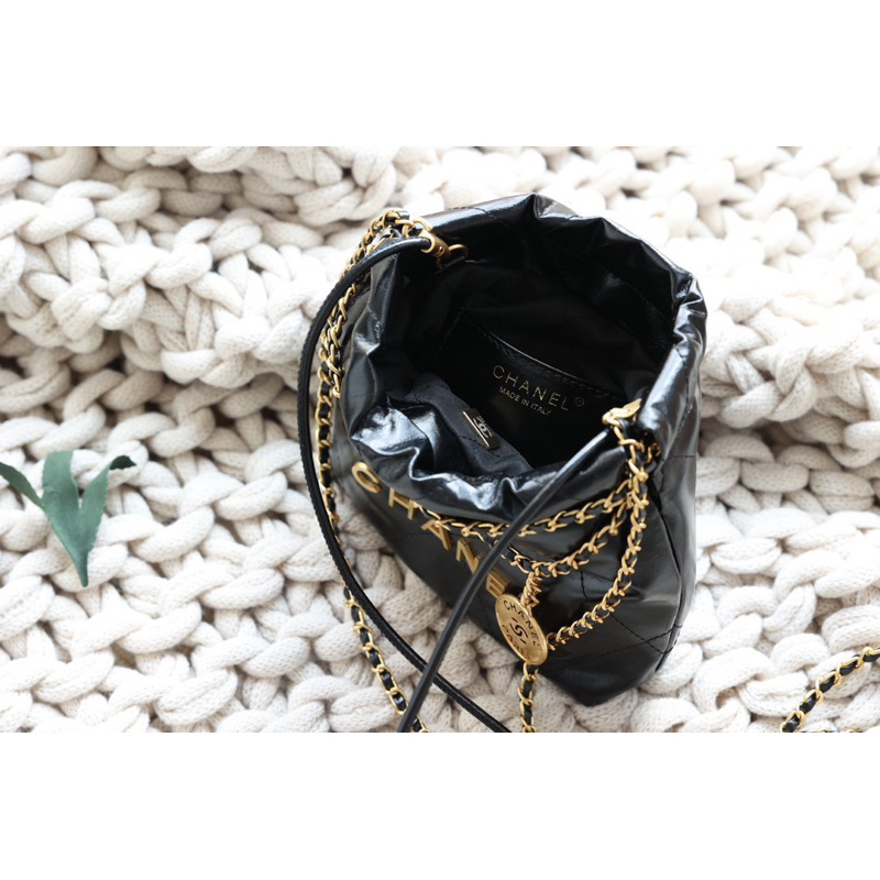 Túi đeo chéo Cha.nel 22 bản super chất da thật fullbox