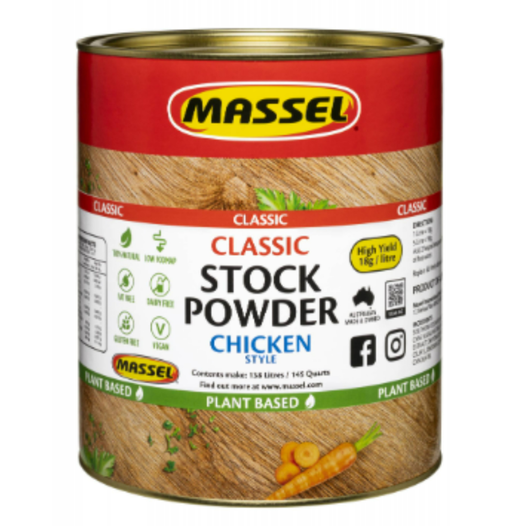 Bột nêm vị gà Massel Premium Stock Powder Chicken Style 2kg không bột ngọt có thể ăn chay