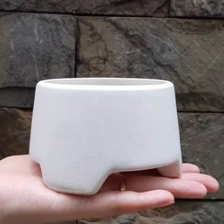 Chậu sứ Bát Tràng Ba chân thấp trồng cây Để Bàn, Cây Nội Thất, Sen Đá, Xương rồng, trang trí văn phòng