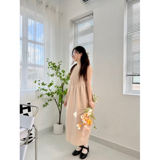 Váy linen nhún ngực - Sii