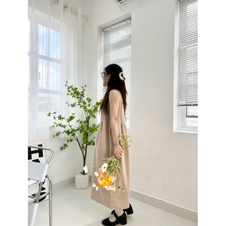Váy linen nhún ngực - Sii