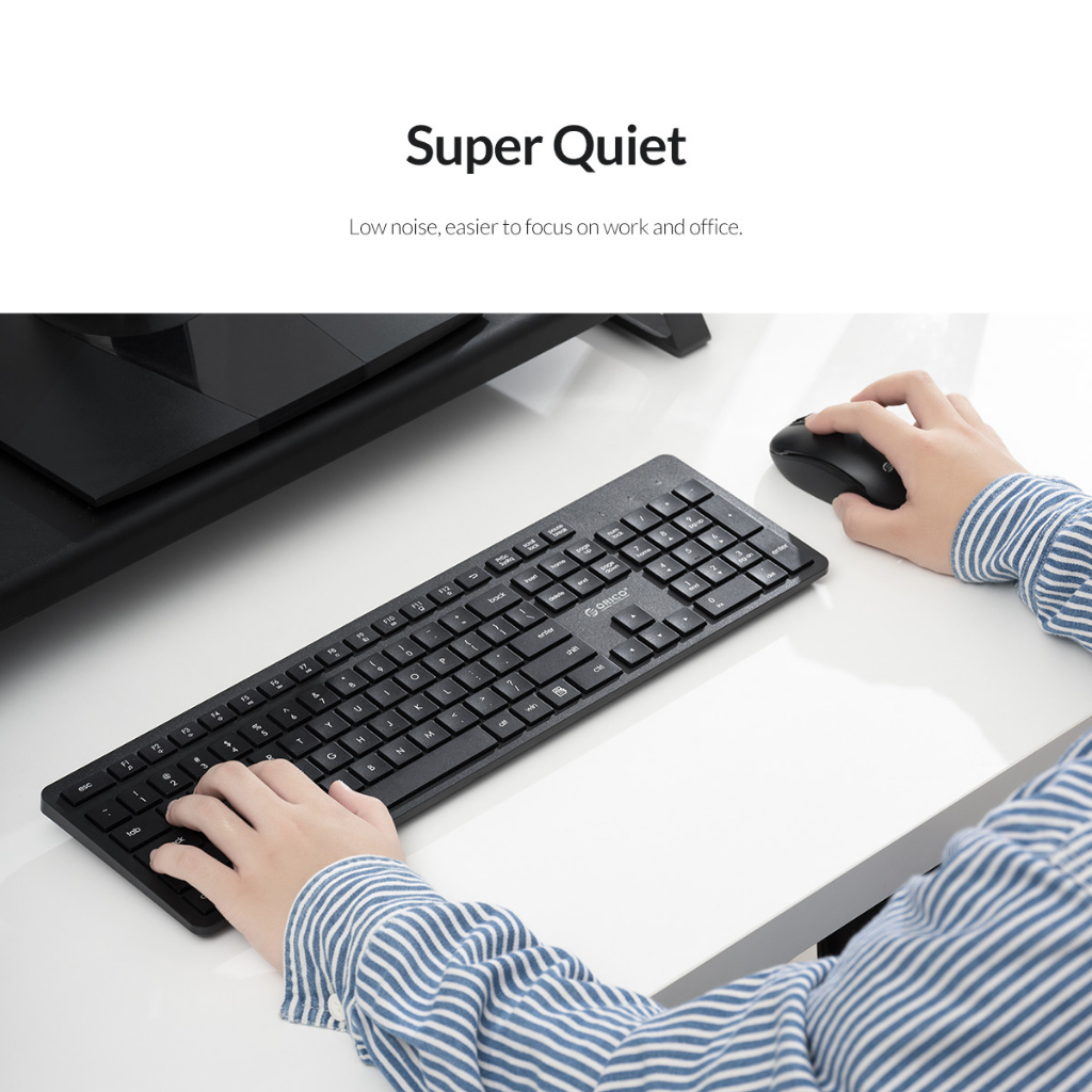 BỘ PHÍM CHUỘT KHÔNG DÂY ORICO-WKM01-BK